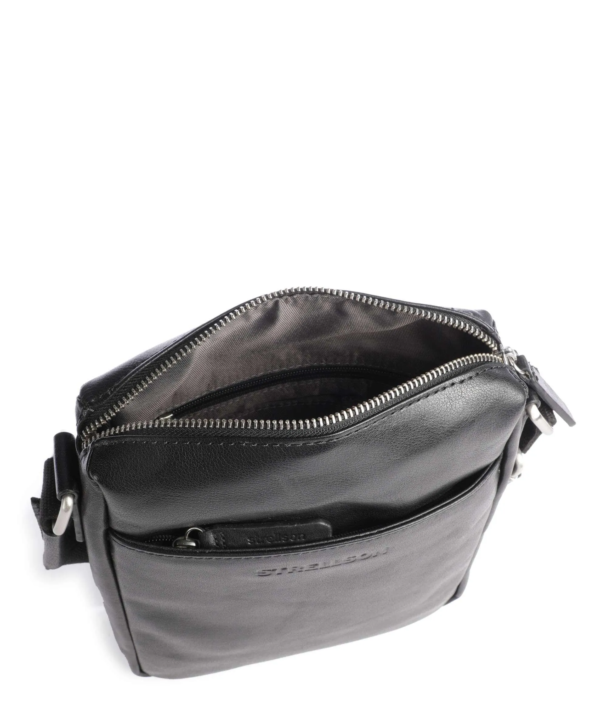 Strellson Kenley Olbin Borsa a tracolla pelle di bufalo nero  
