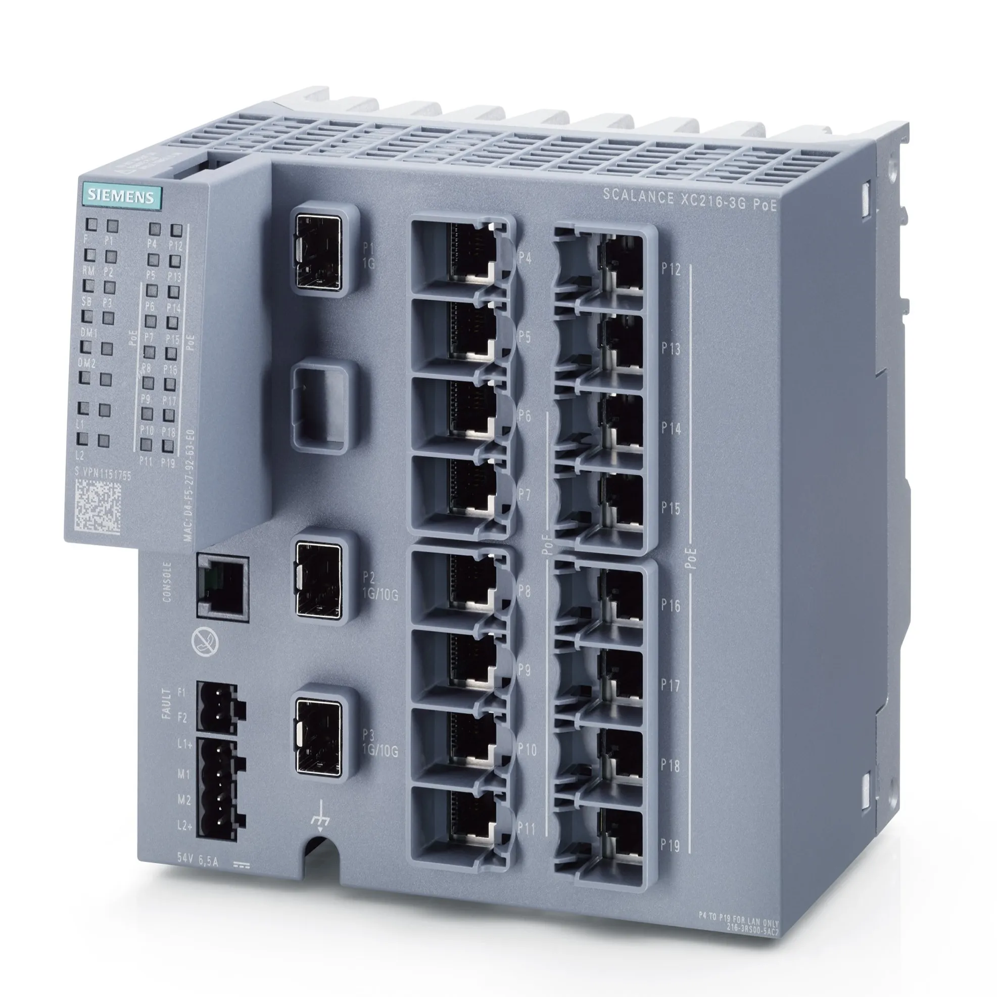 Switch Ethernet Siemens, 16 porte, Sì