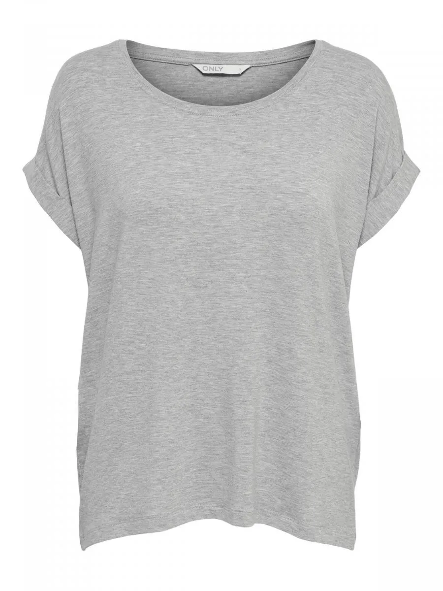 T-SHIRT Donna ONLY 15106662 MONSTER LIGHT GREY MELANGE