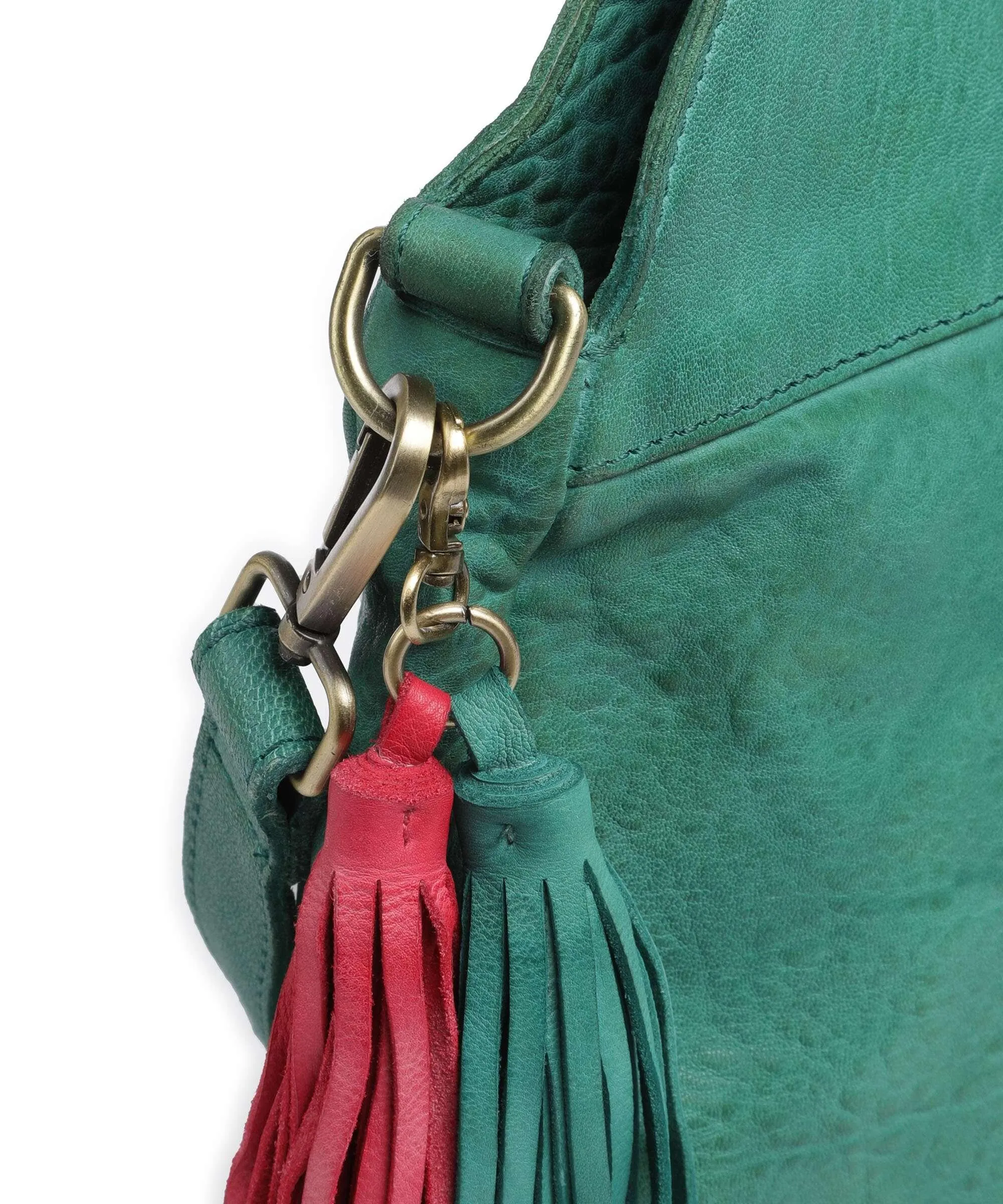  Taschendieb Wien Hedwigstrasse 3 Borsa a mano pelle di pecora verde scuro  