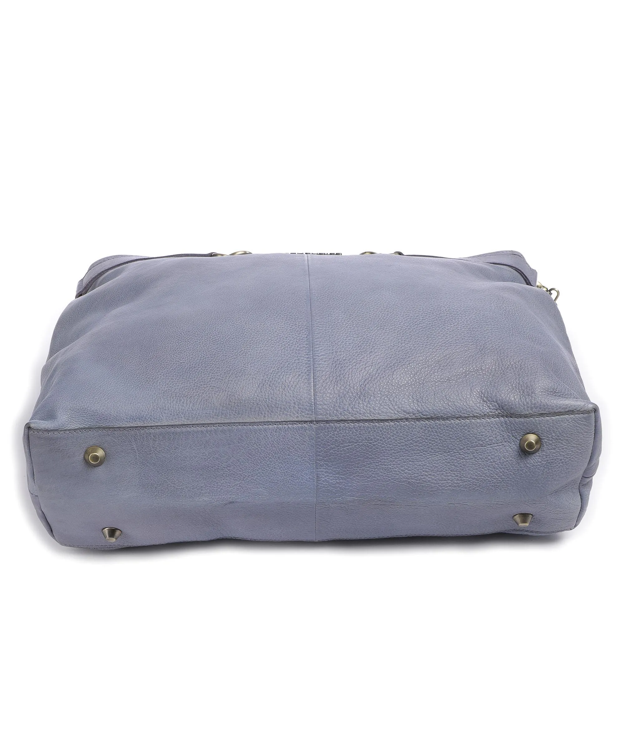  Taschendieb Wien Kohlmarkt 67 Borsa shopper pelle di vacchetta grana lavanda  