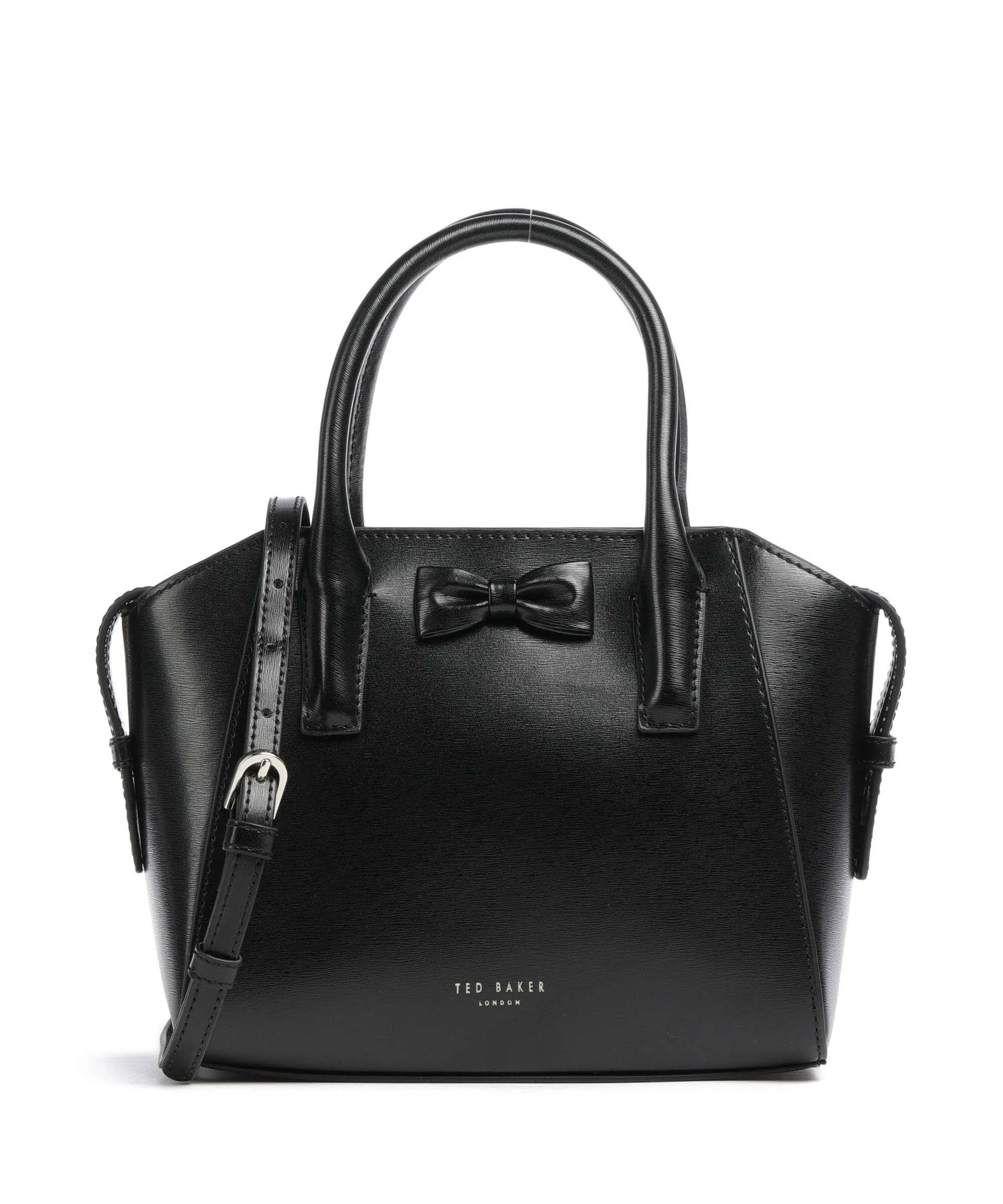  Ted Baker Baelini Borsa a mano pelle a grana fine nero  