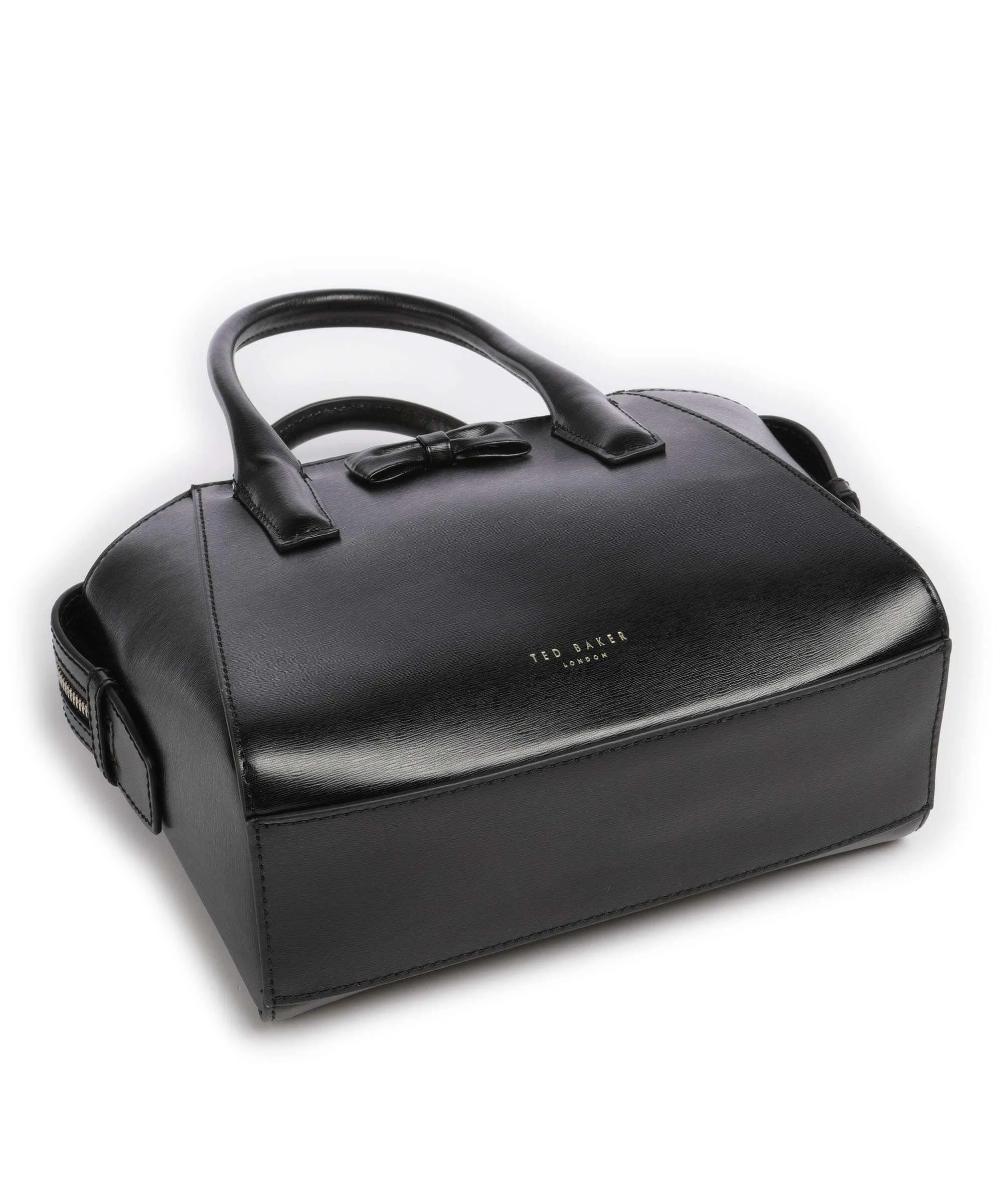  Ted Baker Baelini Borsa a mano pelle a grana fine nero  