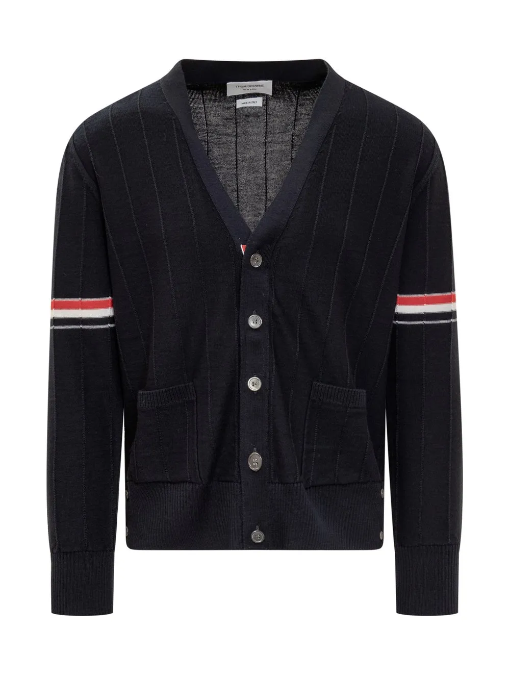 THOM BROWNE Cardigan 4-Bar Striped Pattern  