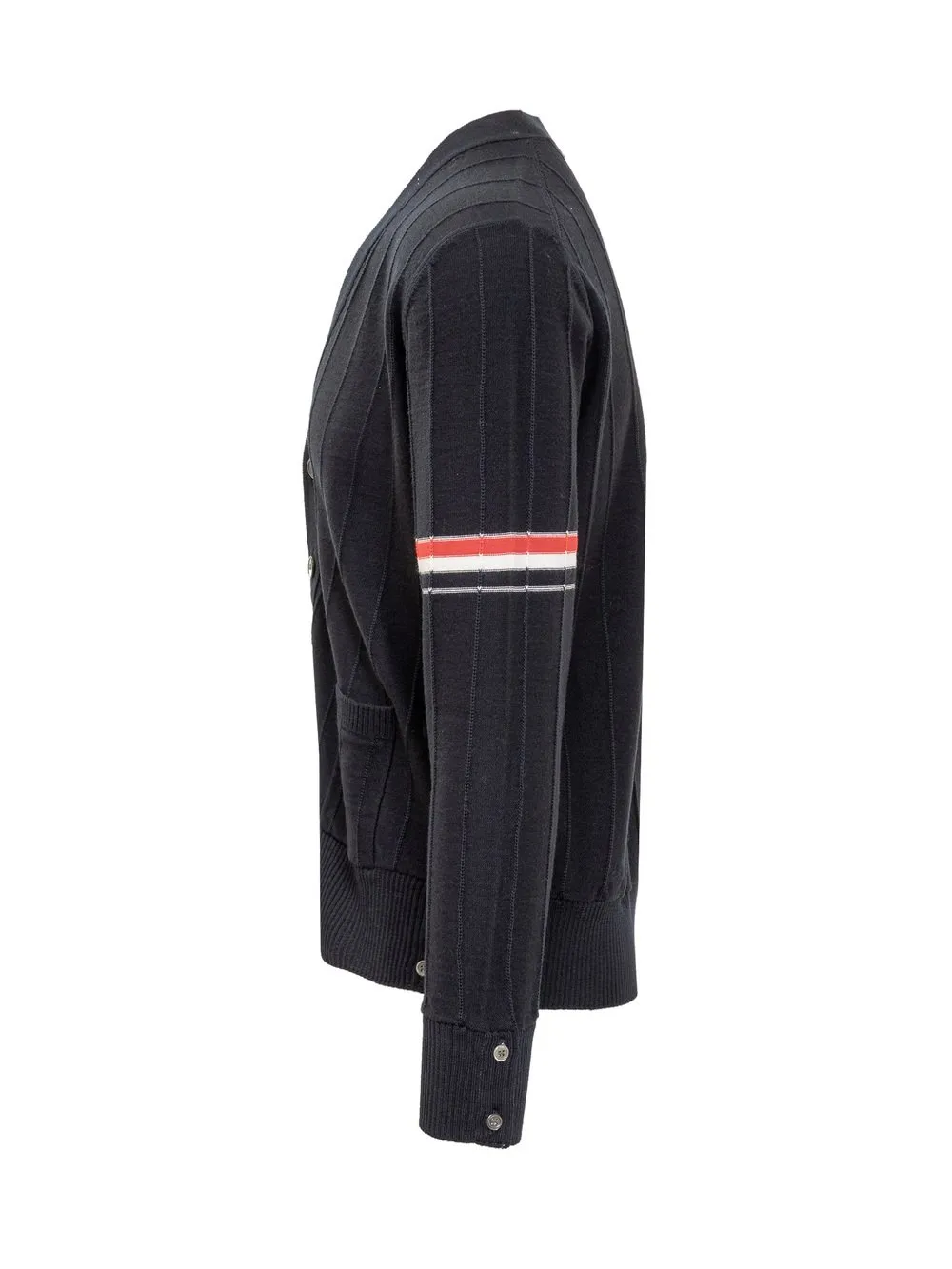 THOM BROWNE Cardigan 4-Bar Striped Pattern  