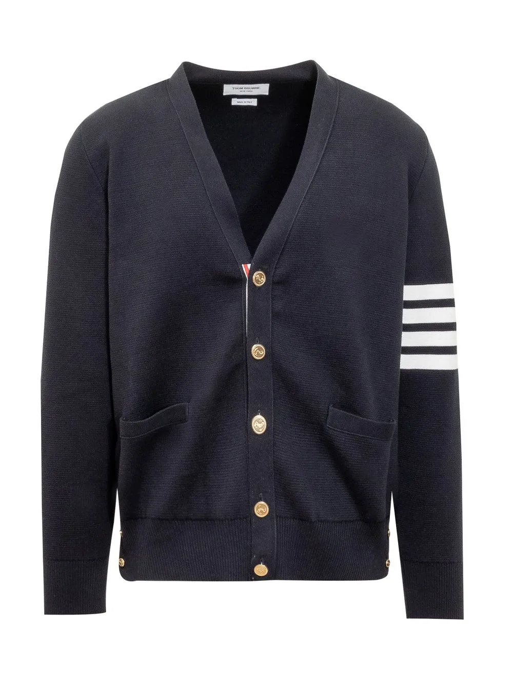 THOM BROWNE Cardigan in Maglia Punto Milano 