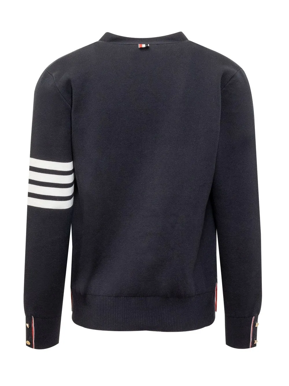 THOM BROWNE Cardigan in Maglia Punto Milano 