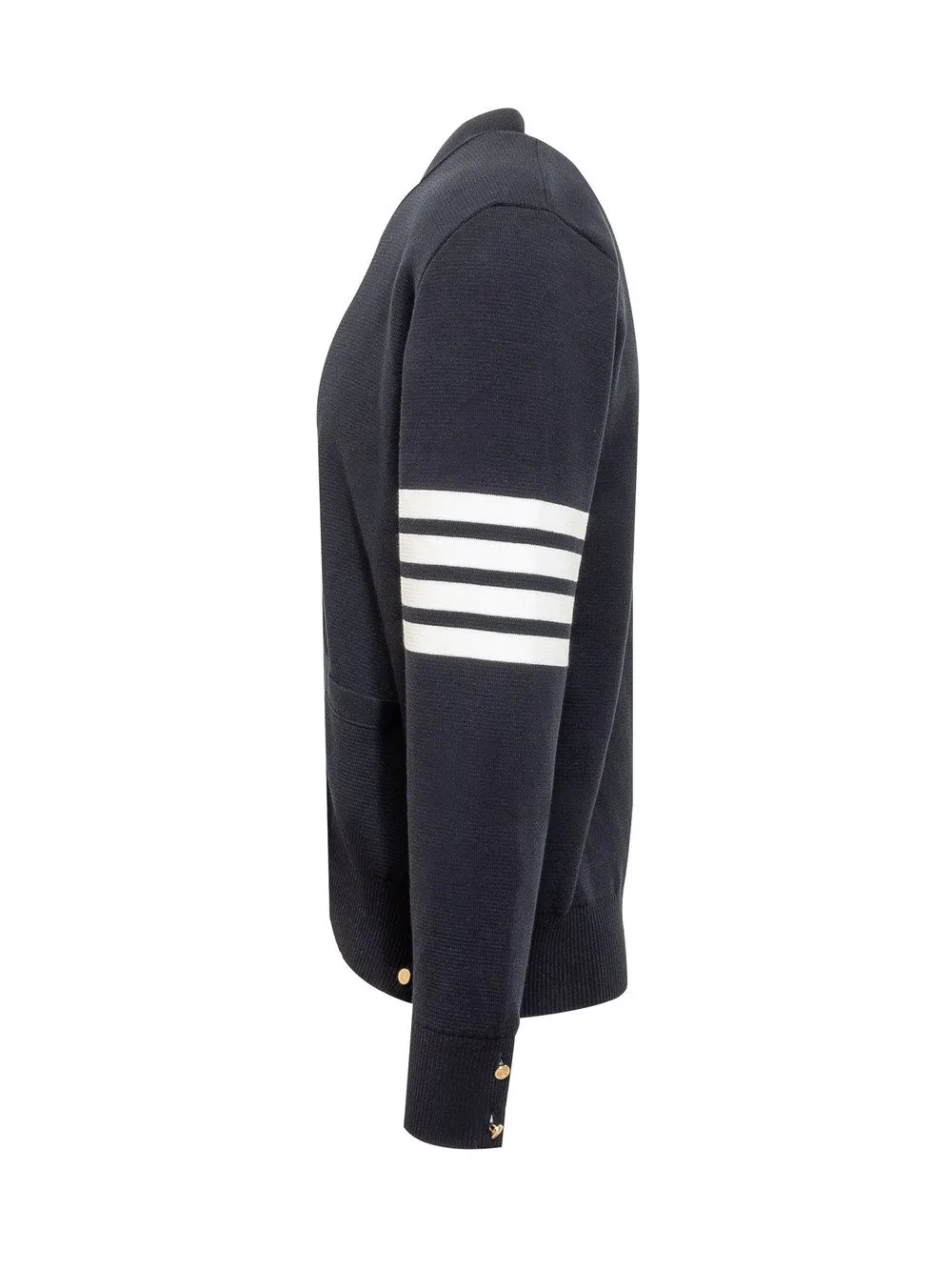 THOM BROWNE Cardigan in Maglia Punto Milano 