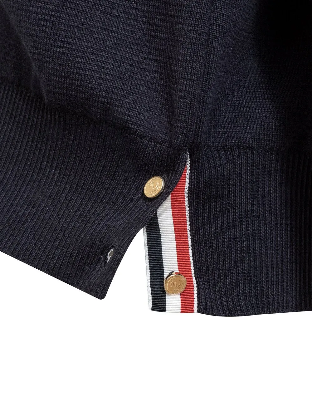 THOM BROWNE Cardigan in Maglia Punto Milano 