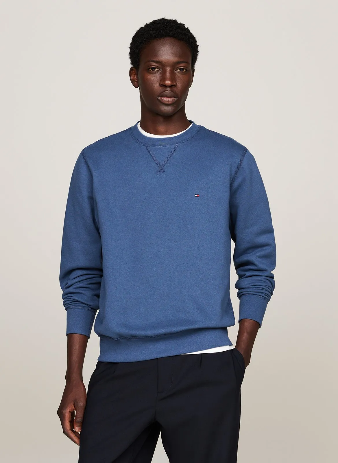  TOMMY HILFIGER   Felpa in misto cotone | Blu