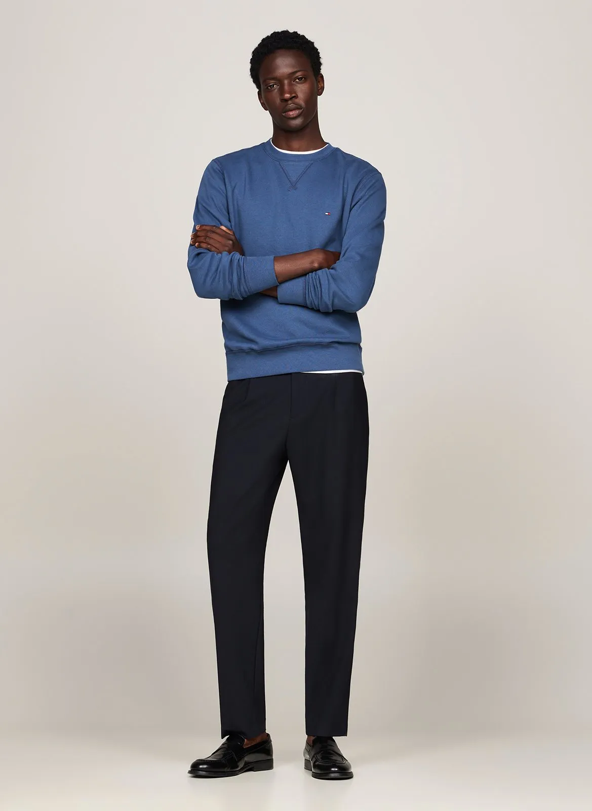  TOMMY HILFIGER   Felpa in misto cotone | Blu