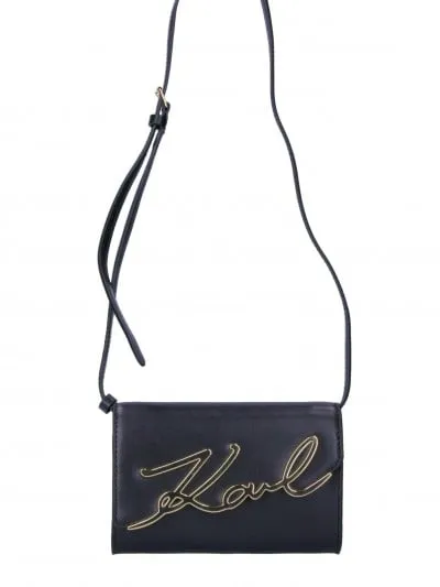 Tracolla/marsupio logata Black/Gold