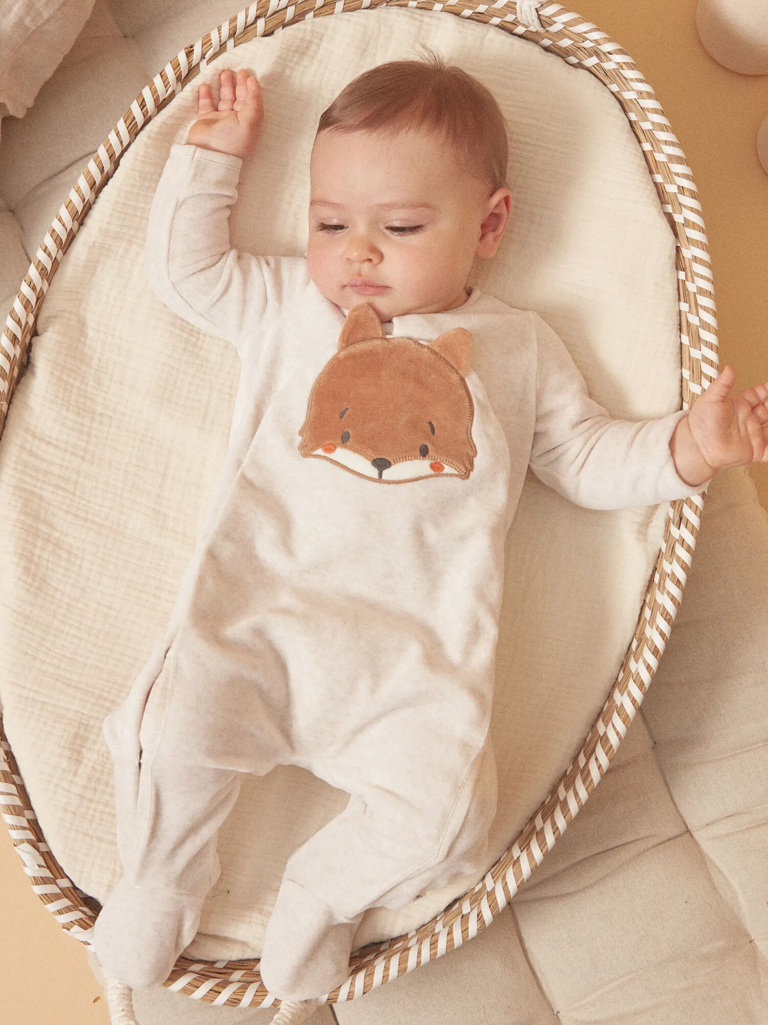 Tutina beige melange in velluto    