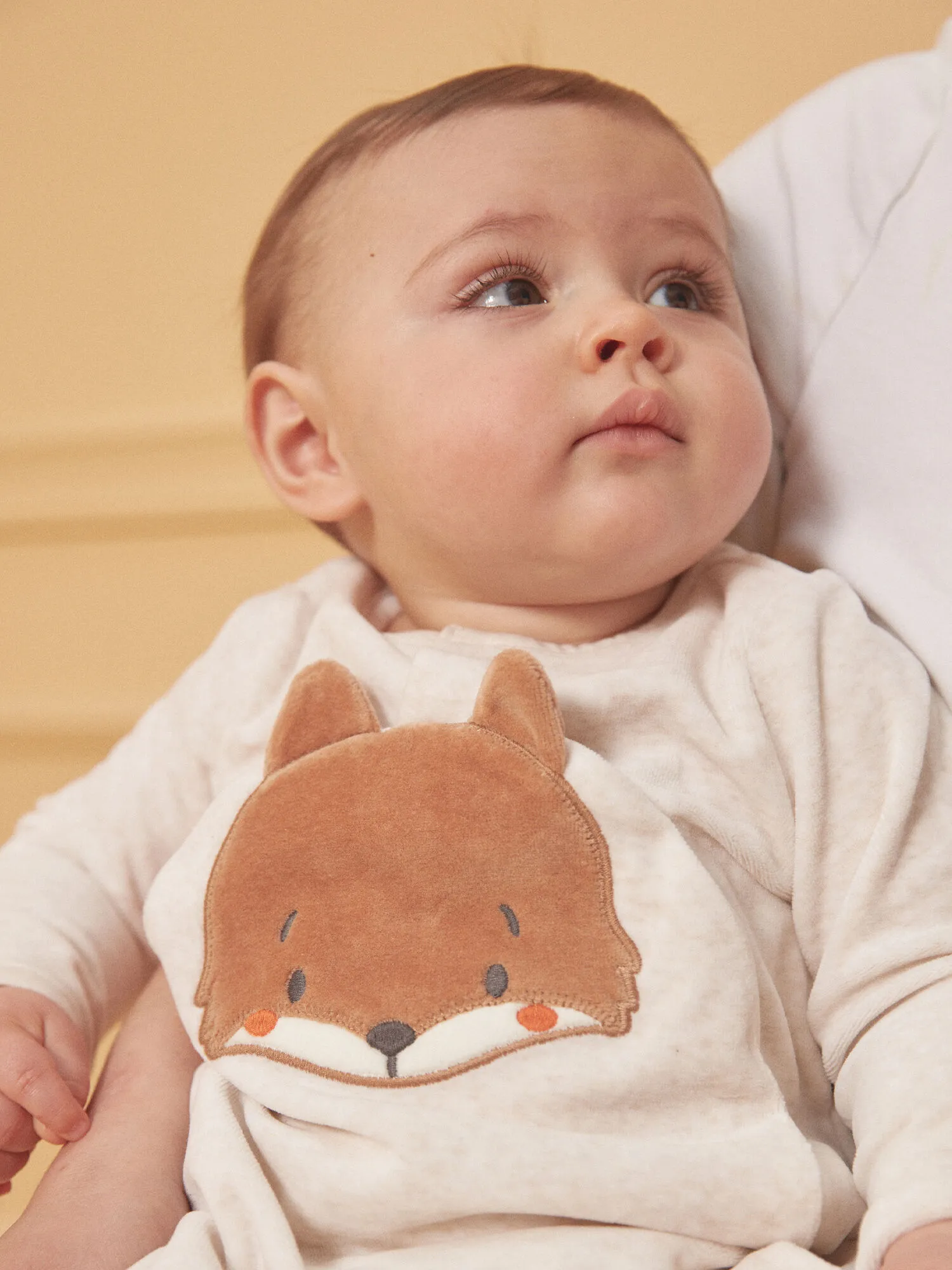 Tutina beige melange in velluto    