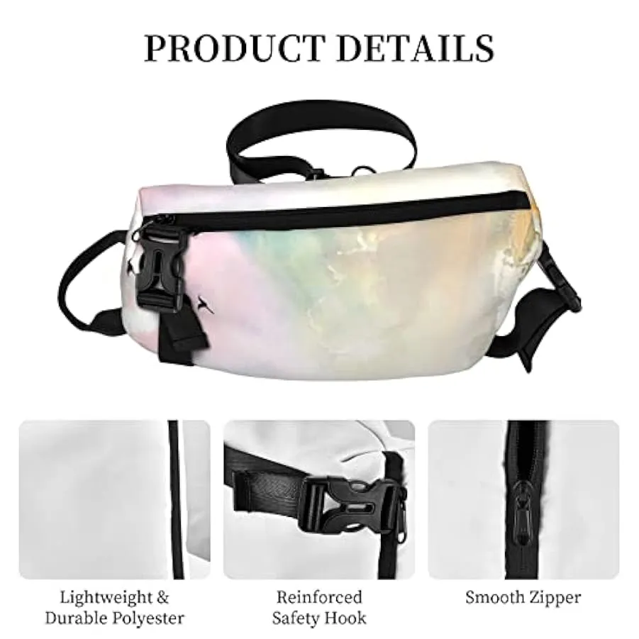 WOWBED Erba e uccelli volanti Borsa a tracolla stampata Zaino multiuso per viaggi escursionismo sport all’aria aperta, nero, Tag